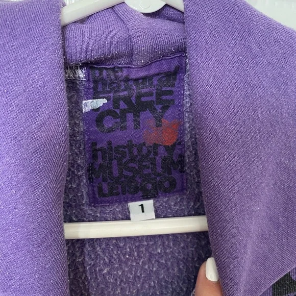 Purple FREECITY zip up - Picture 4 of 4